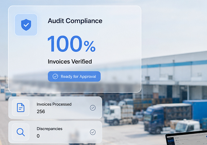 AI-powered shipment tracking software dashboard with real-time logistics visibility